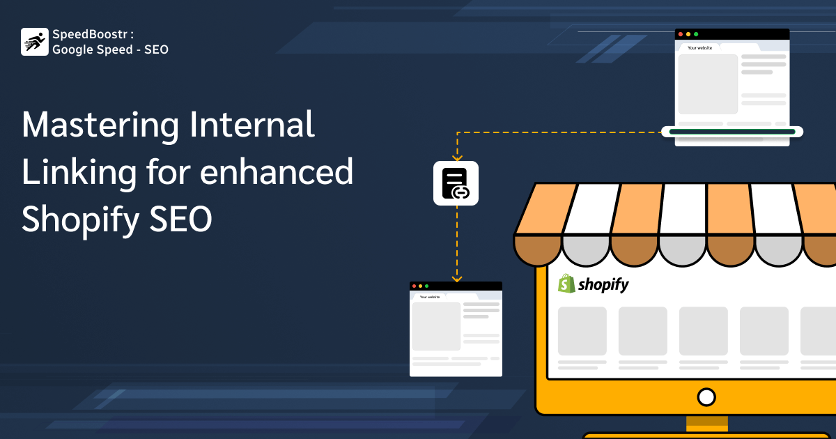 Diagram showing internal linking strategies for Shopify SEO