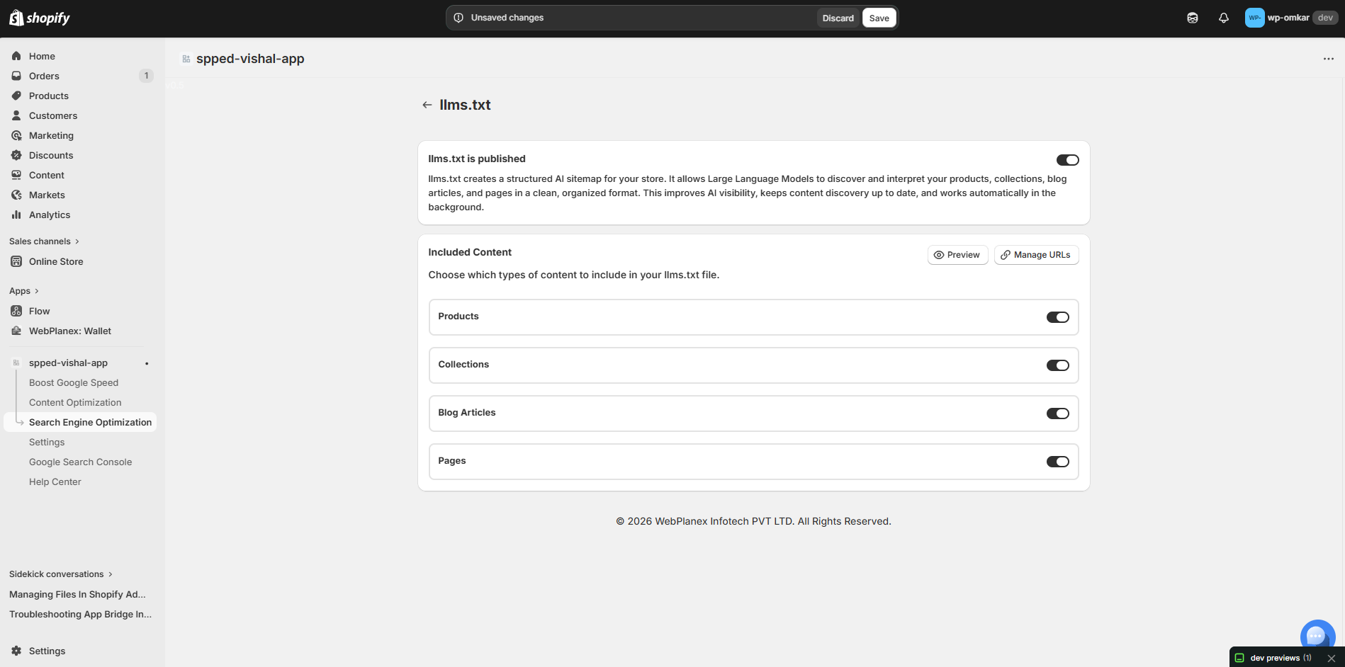 Automated generation of LLM.txt